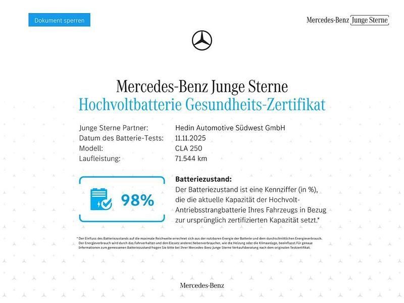 Gebraucht Mercedes CLA250e Shooting Brake AMG 218 PS (160 kW) 2021 Schwarz Kombi