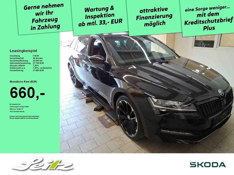 Blackmagic perleffekt Gebraucht 2021 Skoda Superb SportLine Kombi | 37.799 € (Teuer) - Bild 1/3