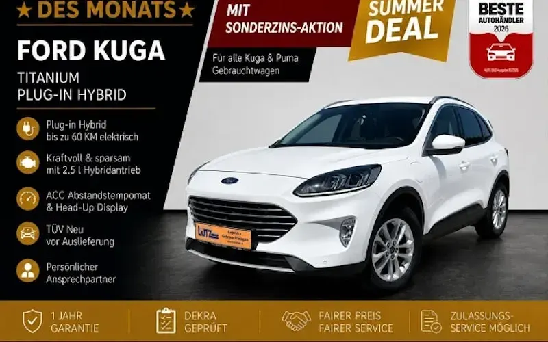 Gebraucht Ford Kuga Titanium 224 PS (164 kW) 2022 Frostweiß SUV
