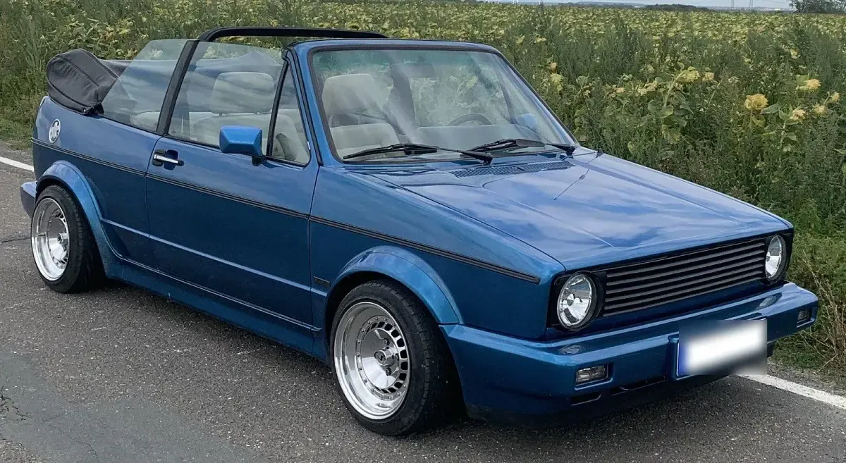 Gebraucht VW Golf Cabriolet Karmann 98 PS (72 kW) 1991 Blau Cabrio
