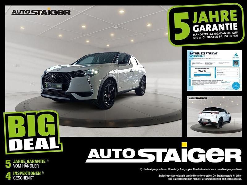 Lack weiss banquise/typ aussenverkl Gebraucht 2023 DS Automobiles DS3 Crossback E-Tense Performance Line Plus SUV | 18.499 € (Fairer Preis) - Bild 1/4