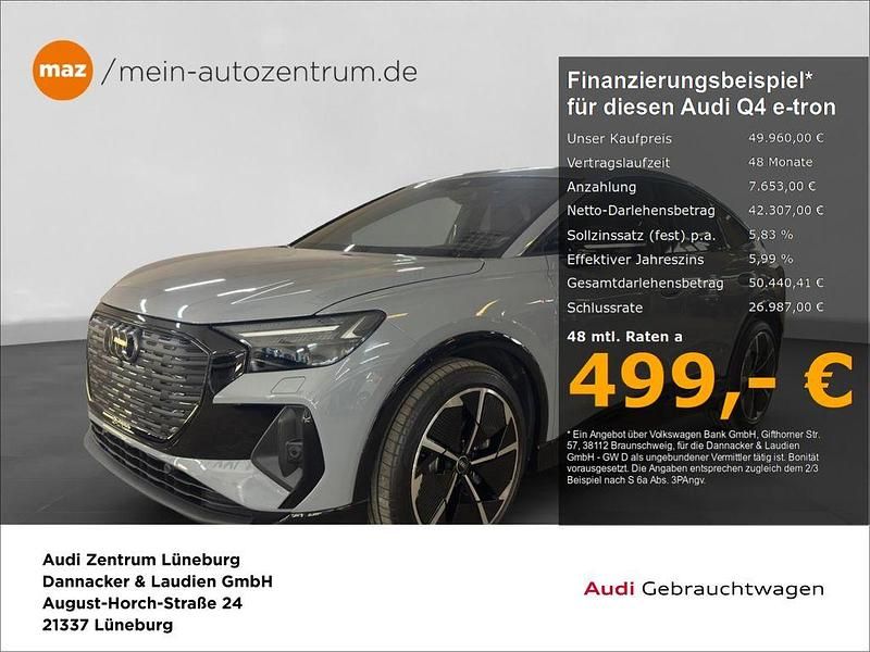 Kieselgrau Gebraucht 2024 Audi Q4 Sportback e-tron S-Line SUV | 49.960 € (Fairer Preis) - Bild 1/4