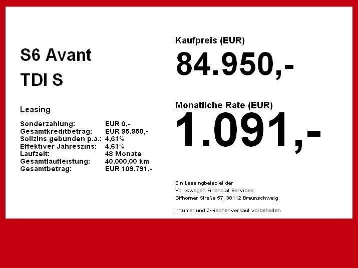 Gebraucht Audi S6 Sport 344 PS (253 kW) 2025 Schwarz Kombi