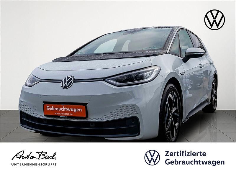 Gletscherweiß metallic/schwarz Gebraucht 2021 VW ID.3 Kleinwagen | 20.980 € (Guter Preis) - Bild 1/4