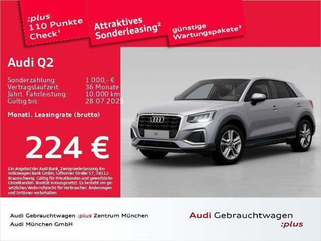 Florettsilber metallic Gebraucht 2024 Audi Q2 Advanced SUV | 31.883 € (Fairer Preis) - Bild 1/2