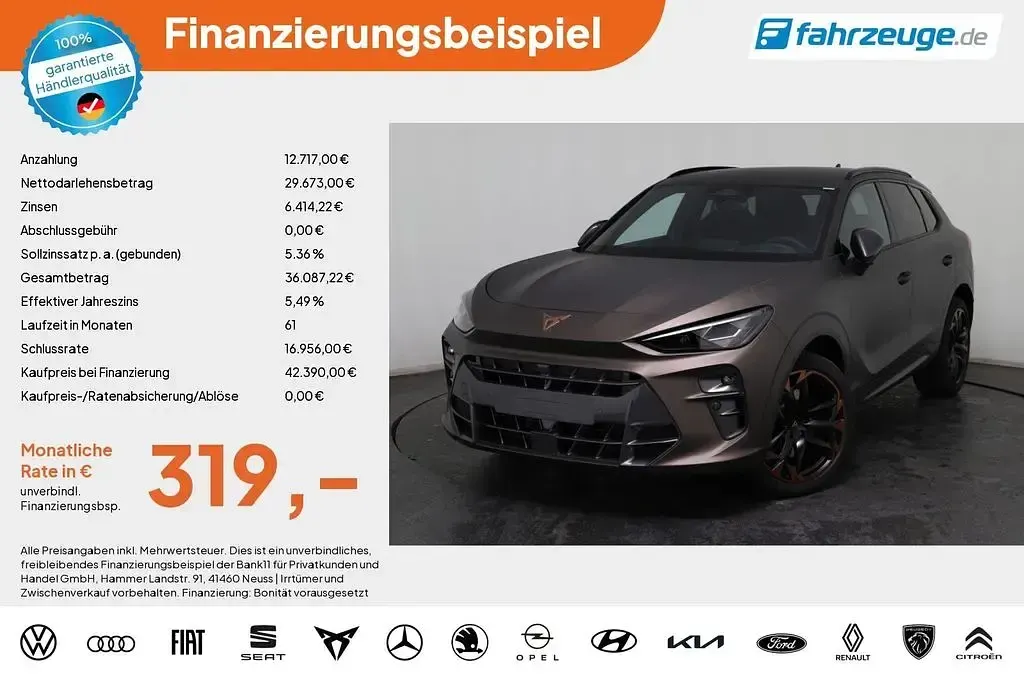 Neu Cupra Terramar VZ 265 PS (194 kW) 2025 SUV