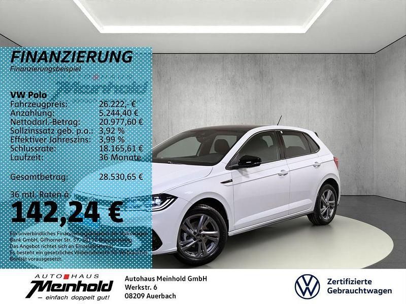 Pure white/schwarz Gebraucht 2024 VW Polo Beats Limousine | 26.222 € (Teuer) - Bild 1/4