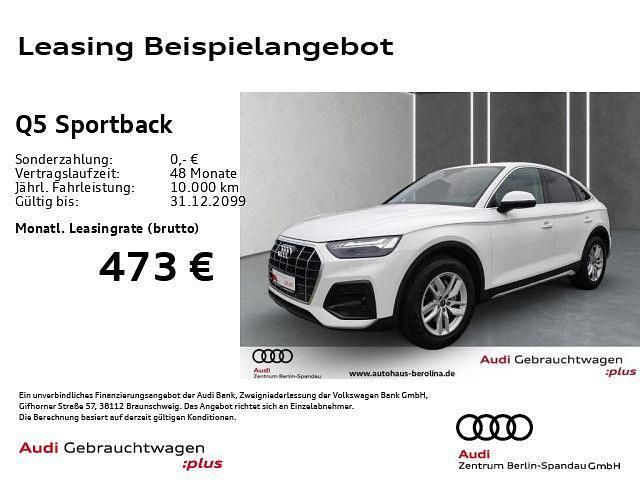 Weiß Gebraucht 2022 Audi Q5 Sportback Advanced SUV | 36.640 € (Superpreis) - Bild 1/4