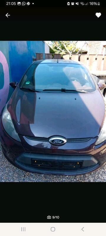 Rot Gebraucht 2008 Ford Fiesta Kleinwagen | 1.600 € - Bild 1/4