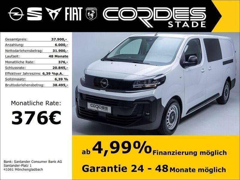 Weiss Neu 2025 Opel Vivaro Van | 37.900 € - Bild 1/4