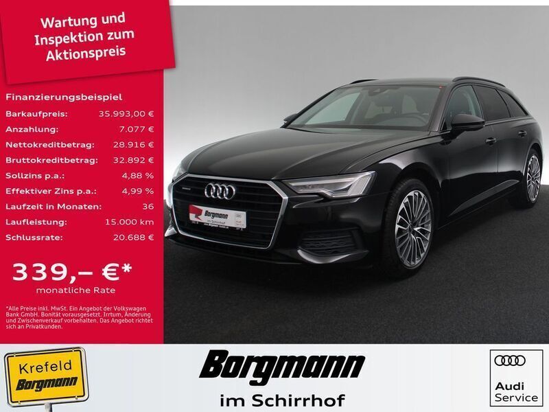 Schwarz / mythosschwarz Gebraucht 2021 Audi A6 Basis Kombi | 35.993 € (Fairer Preis) - Bild 1/4
