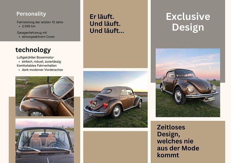 Gebraucht VW Käfer 50 PS (36 kW) 1972 Braun Cabrio