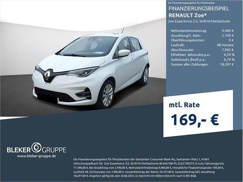 Weiß Gebraucht 2020 Renault Zoe Experience Kleinwagen | 10.580 € (Guter Preis) - Bild 1/3