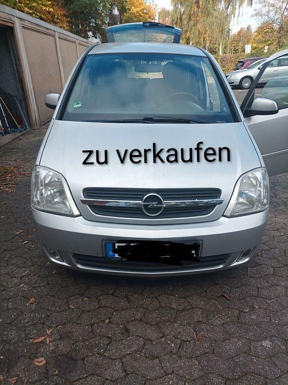 Silber Gebraucht 2004 Opel Meriva Van / Kleinbus | 1.200 € (Fairer Preis) - Bild 1/4