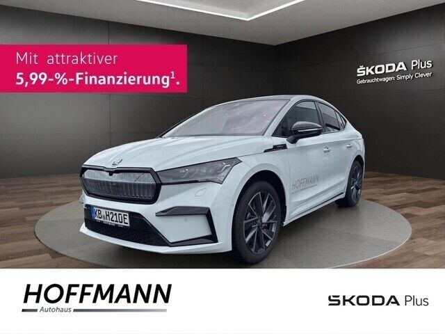 Weiß Gebraucht 2024 Skoda Enyaq iV SportLine SUV | 49.550 € (Superpreis) - Bild 1/4