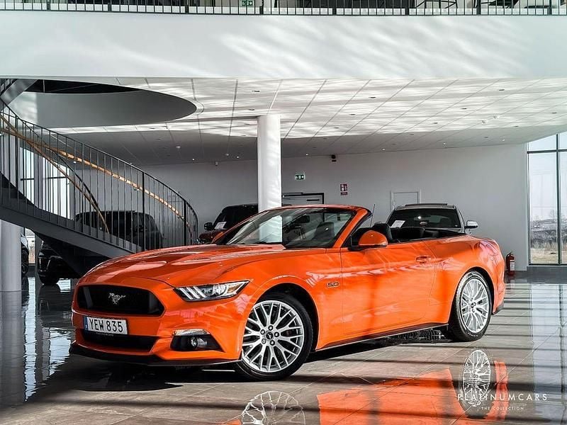 Orange Gebraucht 2016 Ford Mustang GT Cabrio | 38.373 € (Fairer Preis) - Bild 1/4