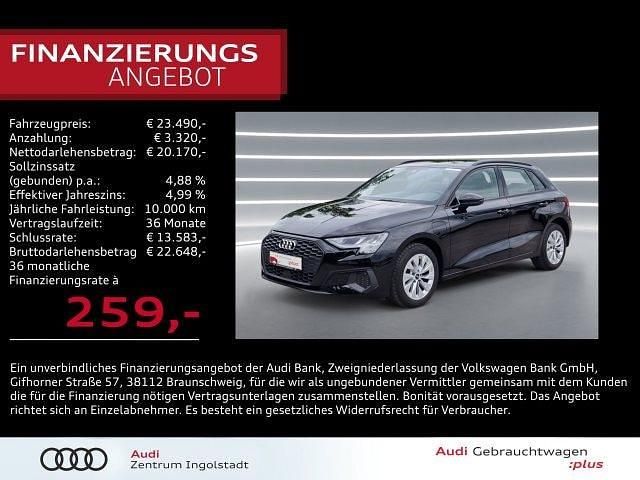 Brillantschwarz Gebraucht 2022 Audi A3 Sportback e-tron Ambiente Limousine | 23.490 € (Superpreis) - Bild 1/3