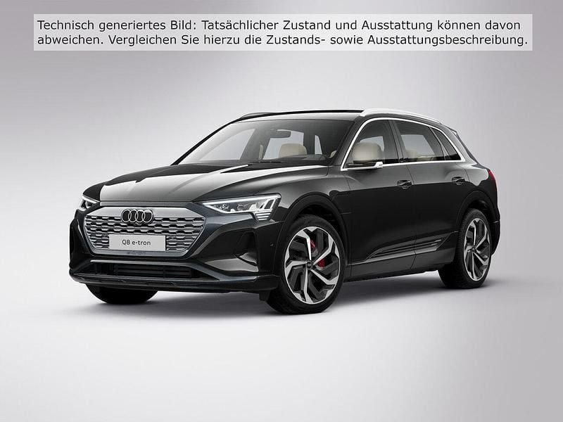 Mythosschwarz metallic (metallic) Gebraucht 2023 Audi Q8 e-tron Comfort SUV | 58.990 € (Guter Preis) - Bild 1/4
