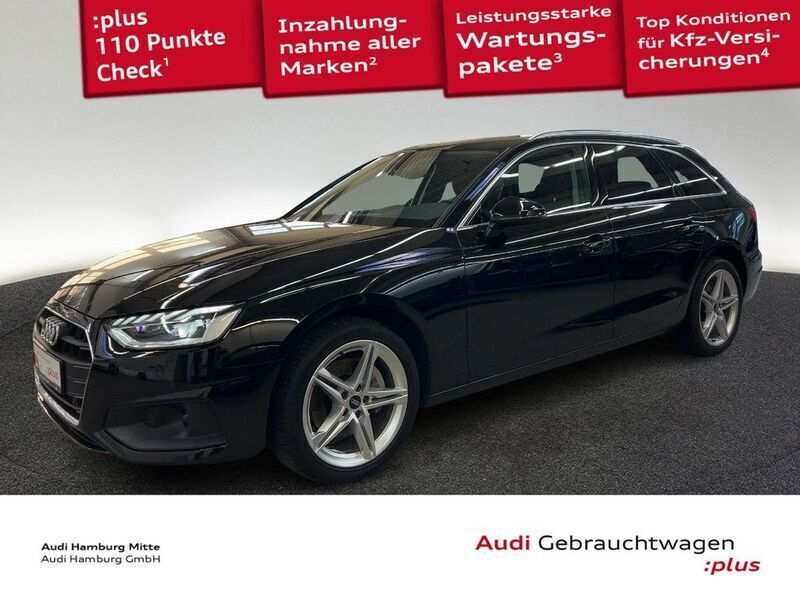 Mythosschwarz metallic Gebraucht 2021 Audi A4 Sport Kombi | 26.880 € (Fairer Preis) - Bild 1/3