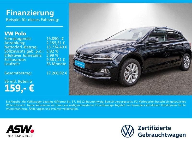 Deep black perleffekt Gebraucht 2021 VW Polo Highline Limousine | 15.890 € (Guter Preis) - Bild 1/4