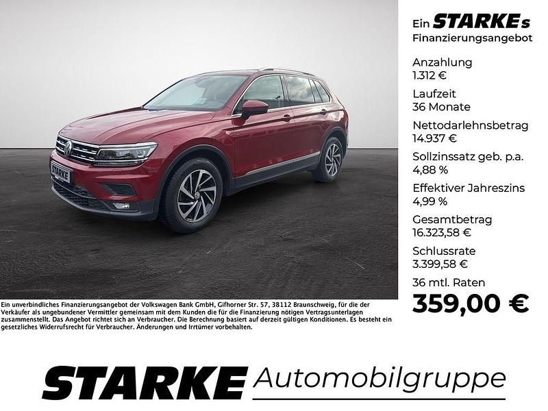 Rot Gebraucht 2018 VW Tiguan Join SUV | 16.249 € (Fairer Preis) - Bild 1/4