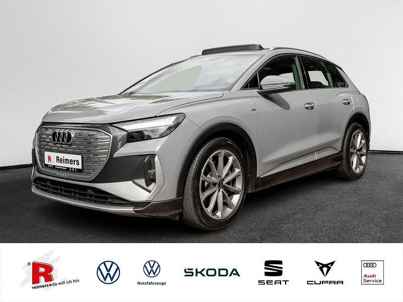 Grau Gebraucht 2022 Audi Q4 e-tron Basis SUV | 36.499 € (Teuer) - Bild 1/4