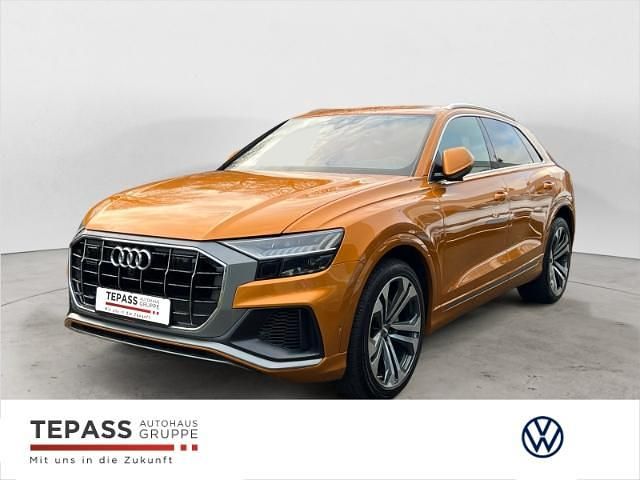 Orange Gebraucht 2019 Audi Q8 S-Line SUV | 48.990 € (Superpreis) - Bild 1/4