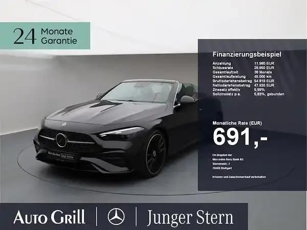 Obsidianschwarz metallic Gebraucht 2024 Mercedes CLE200 Cabrio | 52.980 € (Superpreis) - Bild 1/4