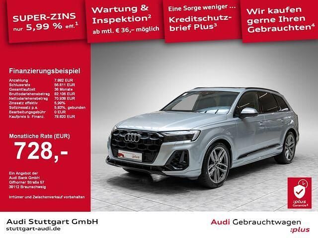 Gebraucht Audi Q7 S-Line 394 PS (289 kW) 2024 Satellitsilber metallic SUV