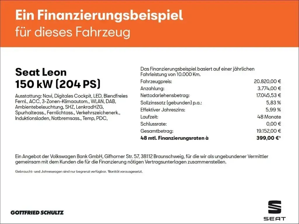 Gebraucht Seat Leon FR 204 PS (150 kW) 2022 Schwarz Kombi