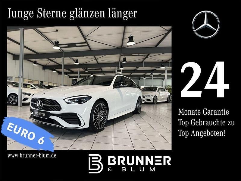 Unilack polarweiß Gebraucht 2024 Mercedes C300 AMG line Kombi | 44.990 € (Fairer Preis) - Bild 1/4