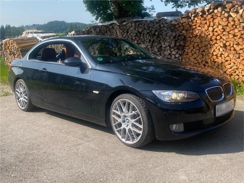 Schwarz Gebraucht 2008 BMW 330 Cabriolet Cabrio | 11.150 € (Fairer Preis) - Bild 1/4