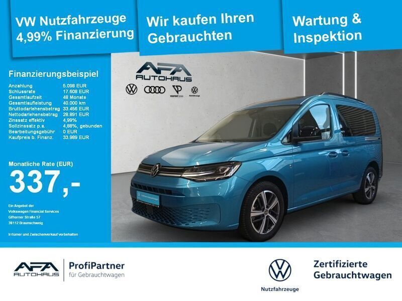Costa azul metallic Gebraucht 2023 VW Caddy Life Van / Kleinbus | 34.873 € (Fairer Preis) - Bild 1/4