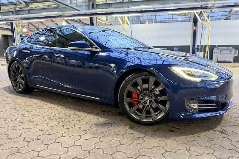 Gebraucht Tesla Model S Performance 580 kW (789 PS) 2019 Blau Kleinwagen