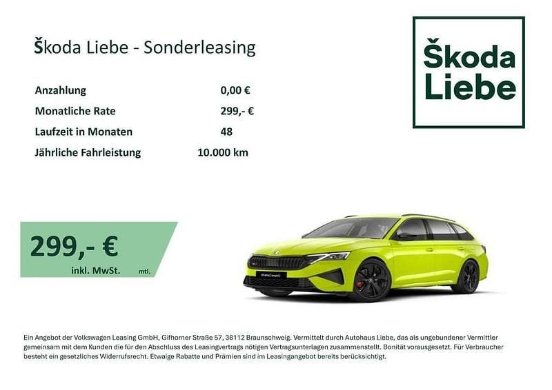 Neu Skoda Octavia RS 265 PS (194 kW) 2026 Kombi