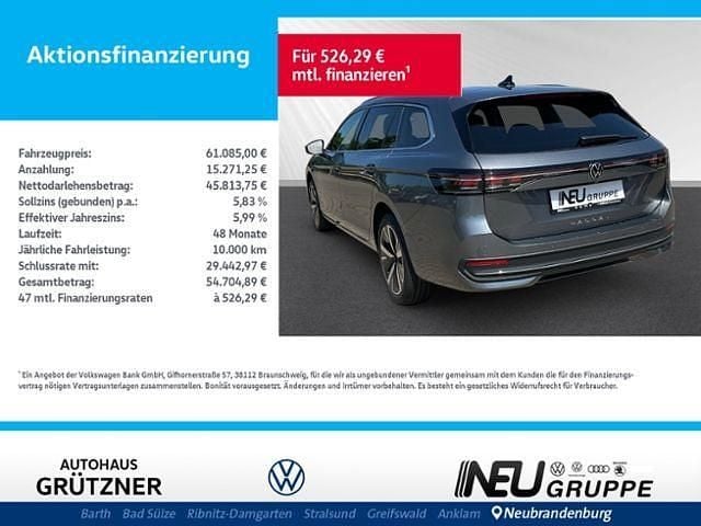 Grau Neu 2025 VW Passat Business Kombi | 61.085 € - Bild 1/4