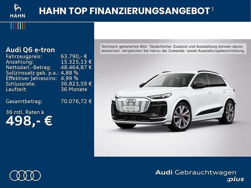 Gebraucht Audi Q6 e-tron S-Line 225 kW (306 PS) 2025 Gletscherweiß metallic SUV