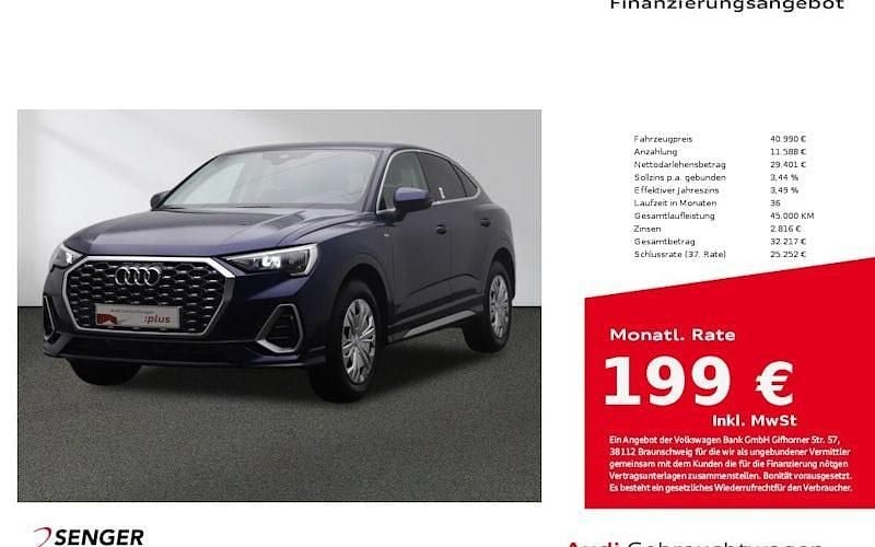 Blau Gebraucht 2024 Audi Q3 Sportback S-Line SUV | 40.990 € (Fairer Preis) - Bild 1/4