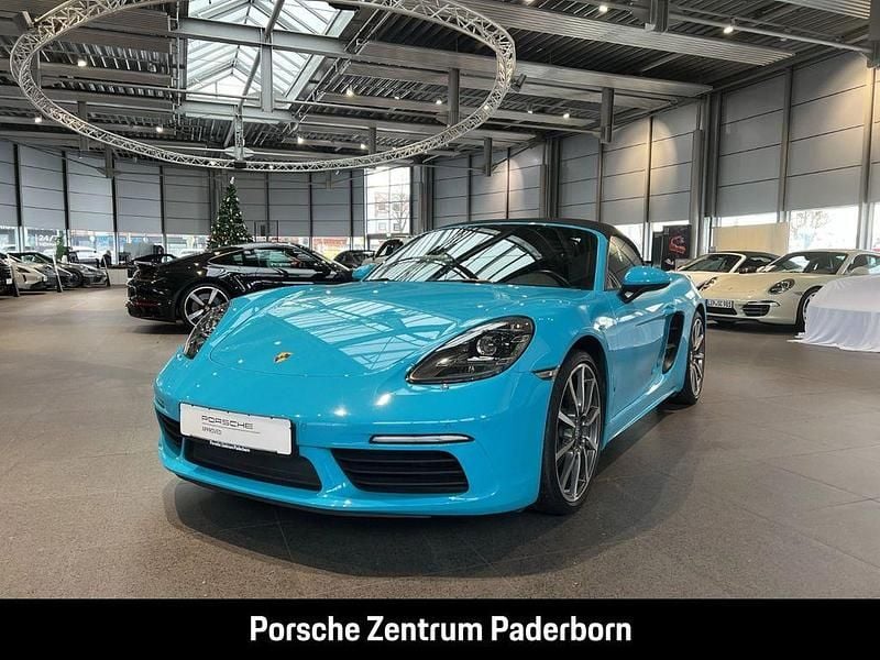Blau Gebraucht 2020 Porsche 718 Boxster Cabrio | 62.790 € (Teuer) - Bild 1/4