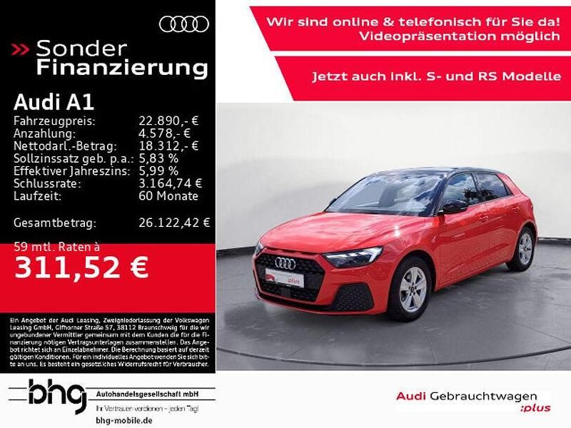 Rot Gebraucht 2021 Audi A1 Comfort Kleinwagen | 22.890 € - Bild 1/4