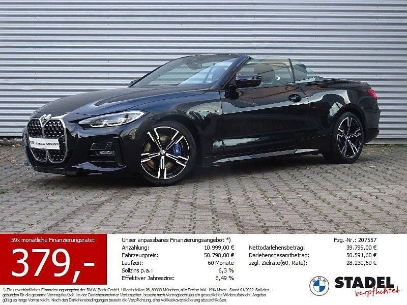 Saphirschwarz Gebraucht 2023 BMW 430 Cabriolet M Sport Cabrio | 49.575 € (Fairer Preis) - Bild 1/4