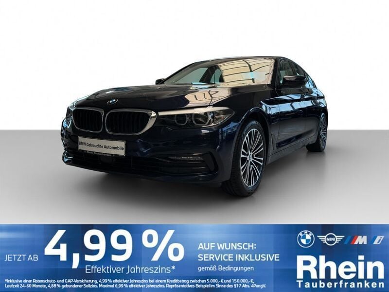 Blau Gebraucht 2020 BMW 530e iPerformance Limousine | 25.840 € (Guter Preis) - Bild 1/4