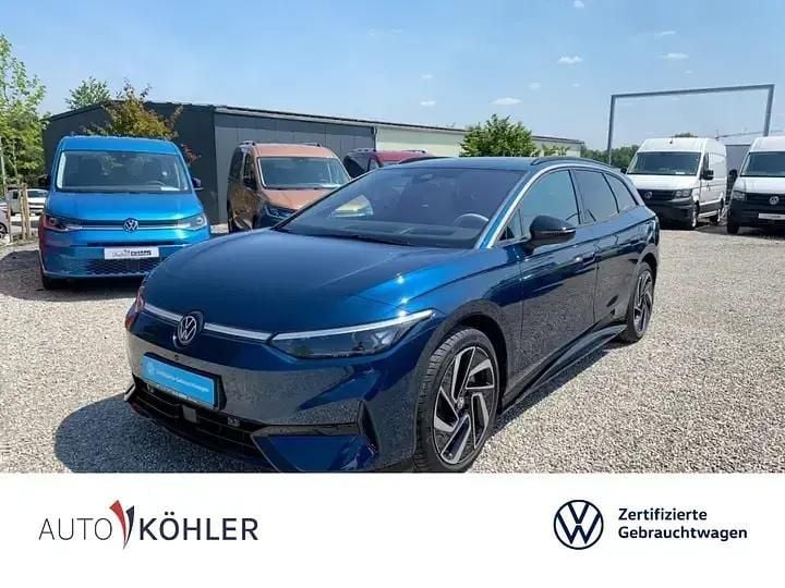 Blau (stonewashed blue metallic) Gebraucht 2024 VW ID.7 Pro Limousine | 46.950 € (Fairer Preis) - Bild 1/1