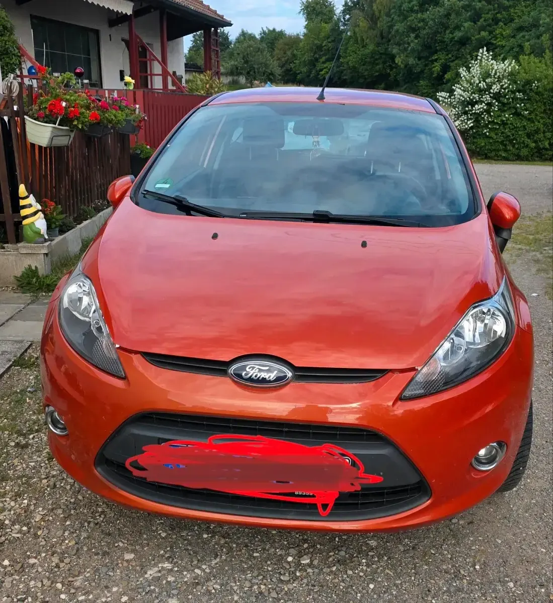 Gebraucht Ford Fiesta 2011 Orange Kleinwagen