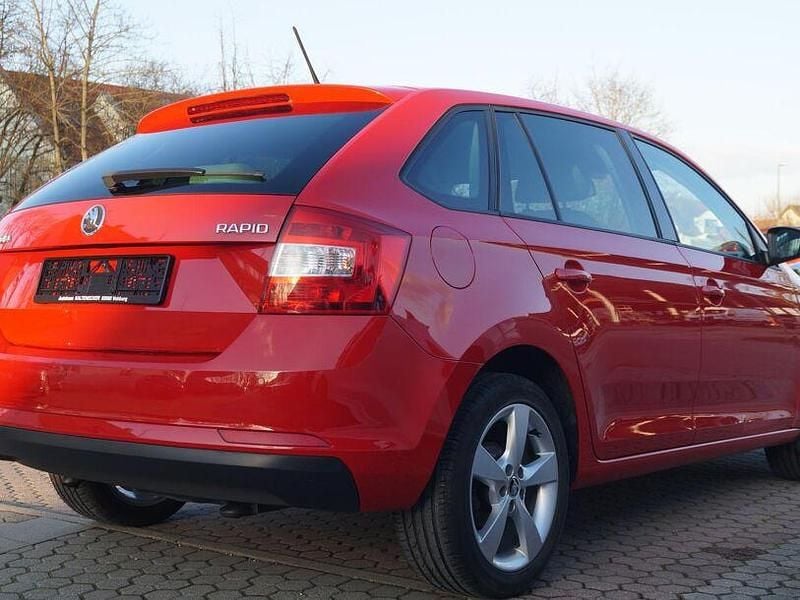 Gebraucht Skoda Rapid 2013 Rot Kleinwagen