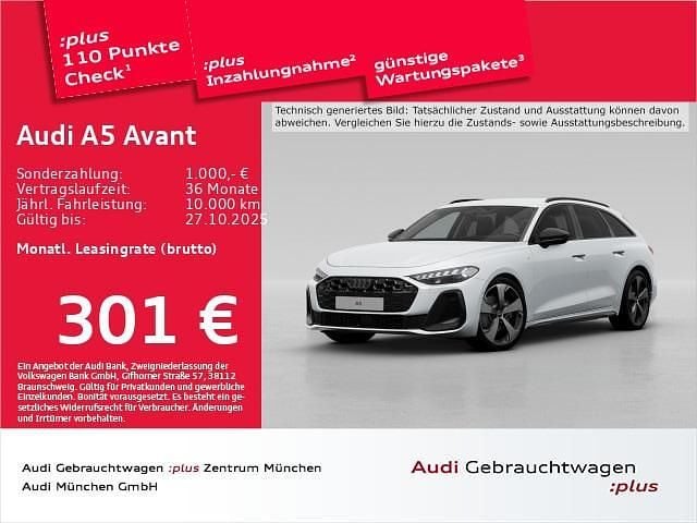 Gletscherweiß metallic Gebraucht 2025 Audi A5 S-Line Coupé | 43.407 € (Guter Preis) - Bild 1/2