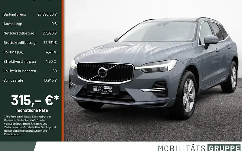 Używany Volvo XC60 Core 197 KM (144 kW) 2023 Szary SUV