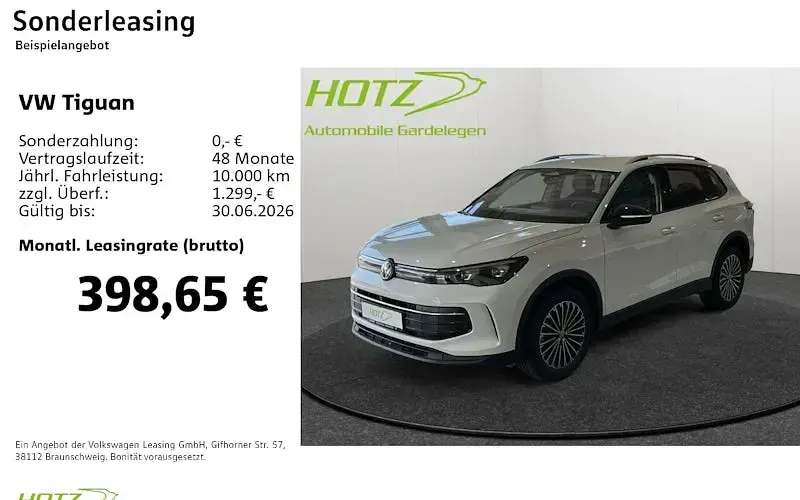 Neu VW Tiguan 150 PS (110 kW) 2026 Weiß SUV