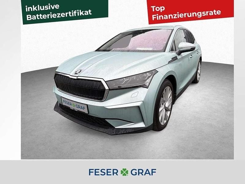 Arctic silber metallic Gebraucht 2022 Skoda Enyaq iV SUV | 33.960 € (Guter Preis) - Bild 1/4