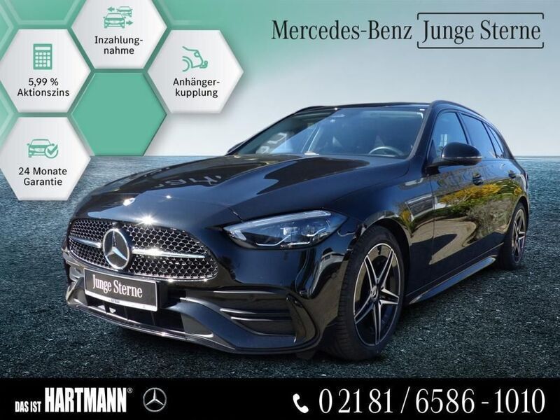 Schwarz Gebraucht 2024 Mercedes C200 Advanced Plus Kombi | 40.980 € (Fairer Preis) - Bild 1/4